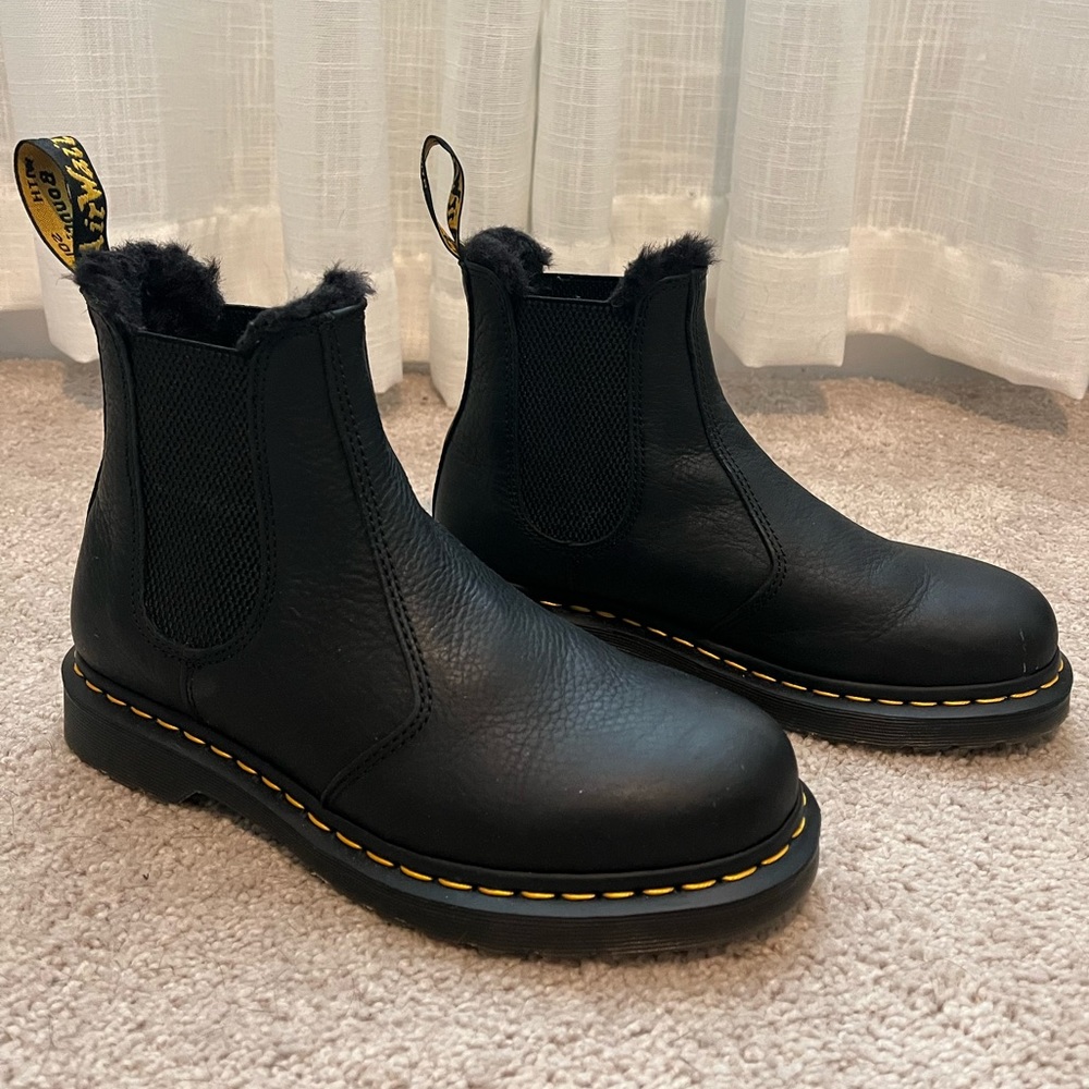 Dr. Martens Faux Fur Lined Chelsea Boot